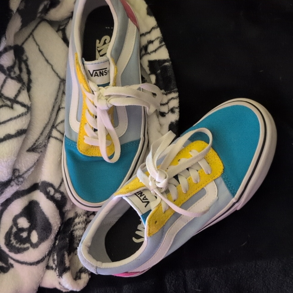 Multi-color vans size 5